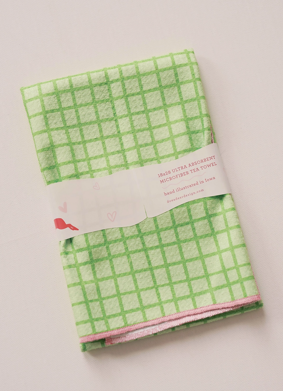 Thumbnail: Green Grid Waffle Towel