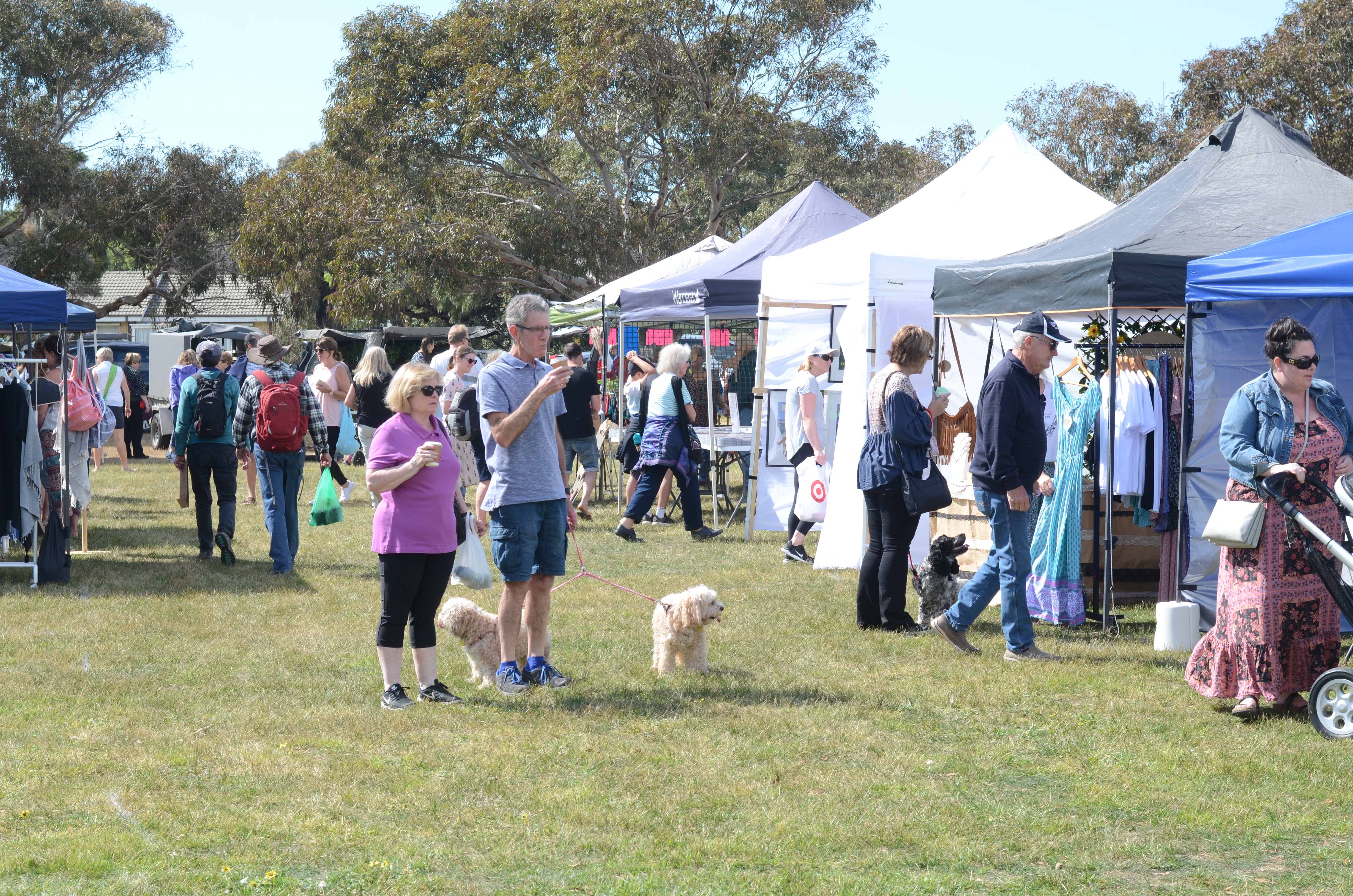 Stalls at Ocean Grove Summer Market