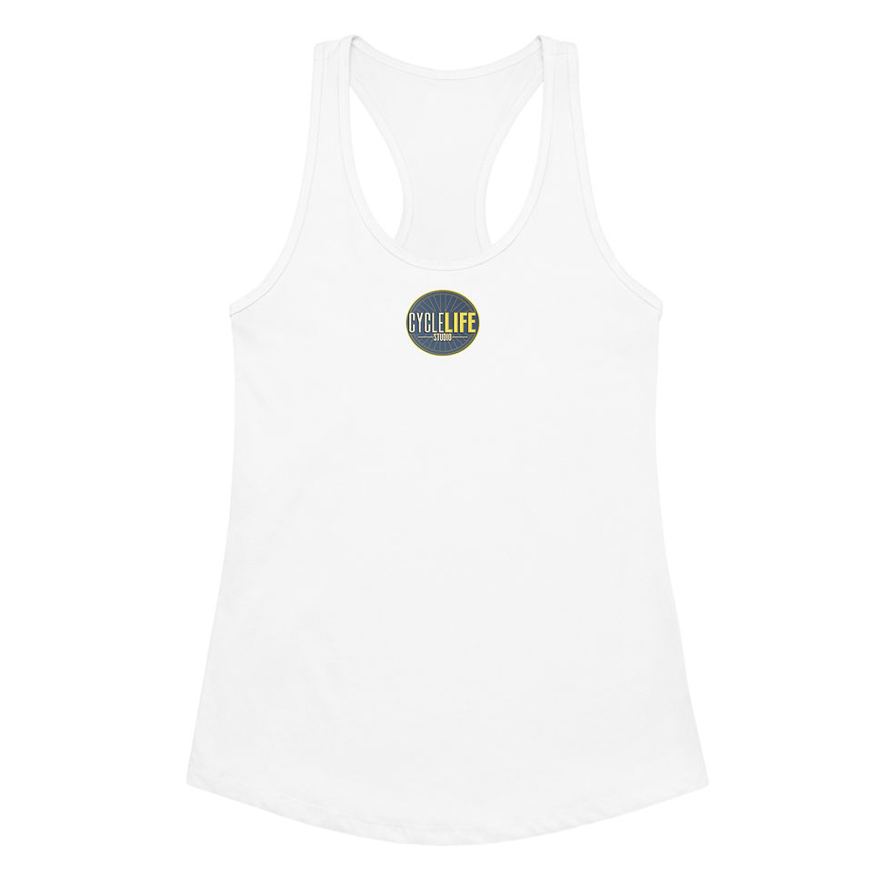 Thumbnail: Women’s fitted racerback tank top- Round CLS Logo