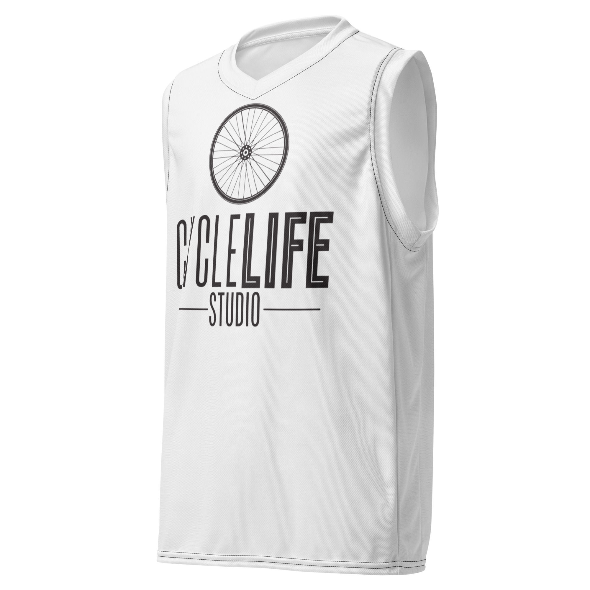 Recycled unisex basketball jersey