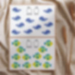 Fichas de lateralidade para crianças em PDF, com atividades de direita e esquerda em meia folha A4, ilustradas com animais