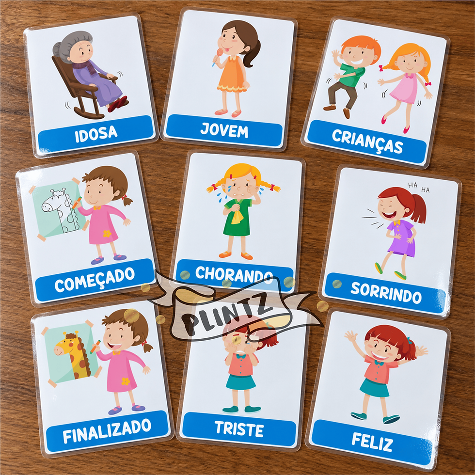Miniatura: Jogo de Opostos com Cards para Imprimir - PDF