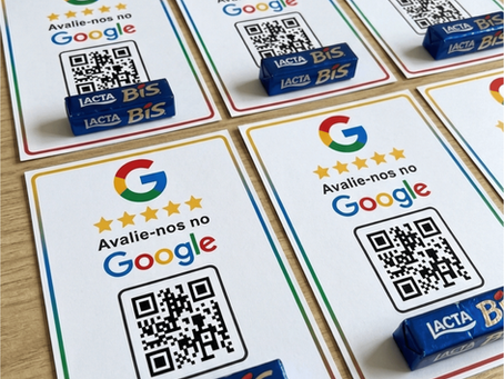 crtão qr code personalizado de avaliações no Google