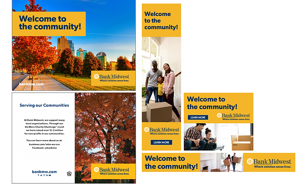 Print and Digital Campaign for Bank Midwest