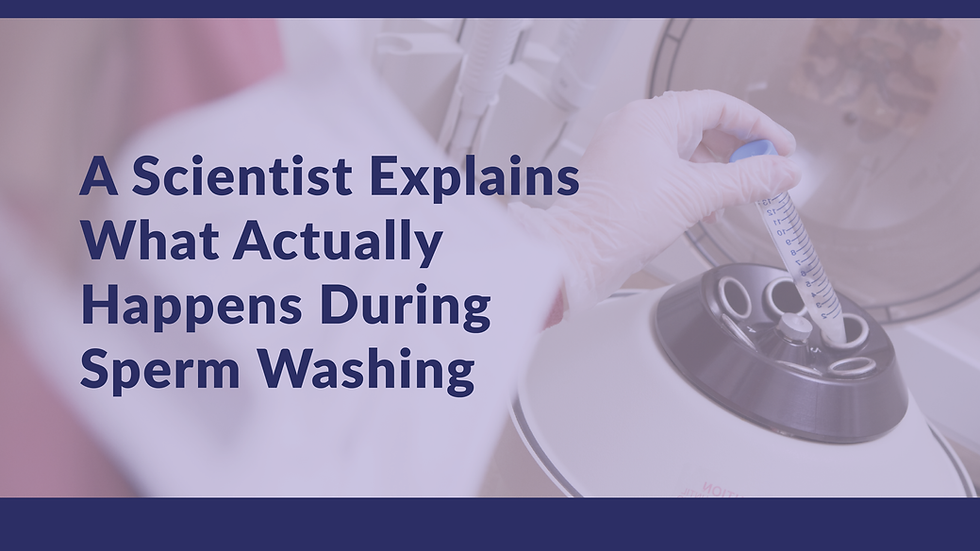 A Scientist Explains What Actually Happens During Sperm Washing