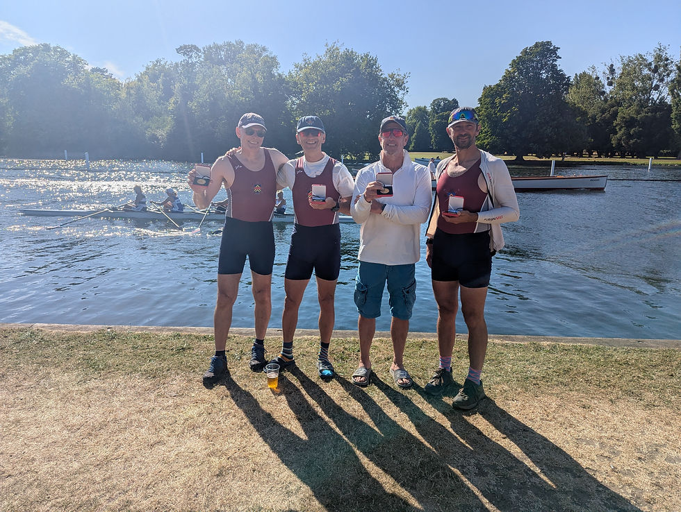Nick, Ian, Mark W and Tim with their E4- medals