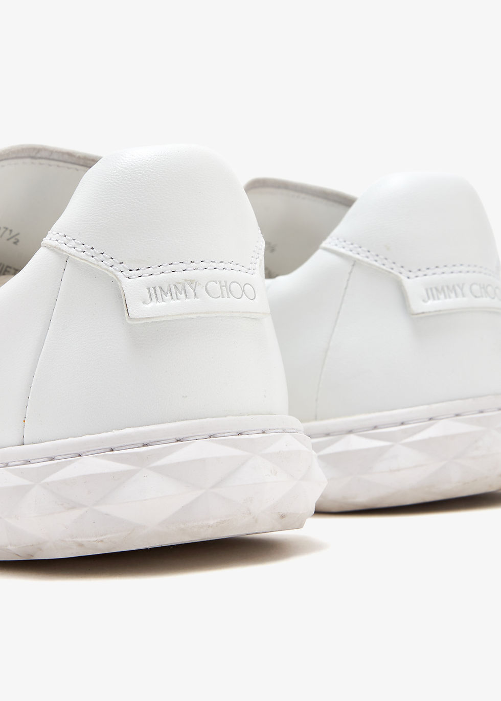 Thumbnail: Jimmy Choo Pre-Loved Diamond Light sneakers White Leather Women Low Tops