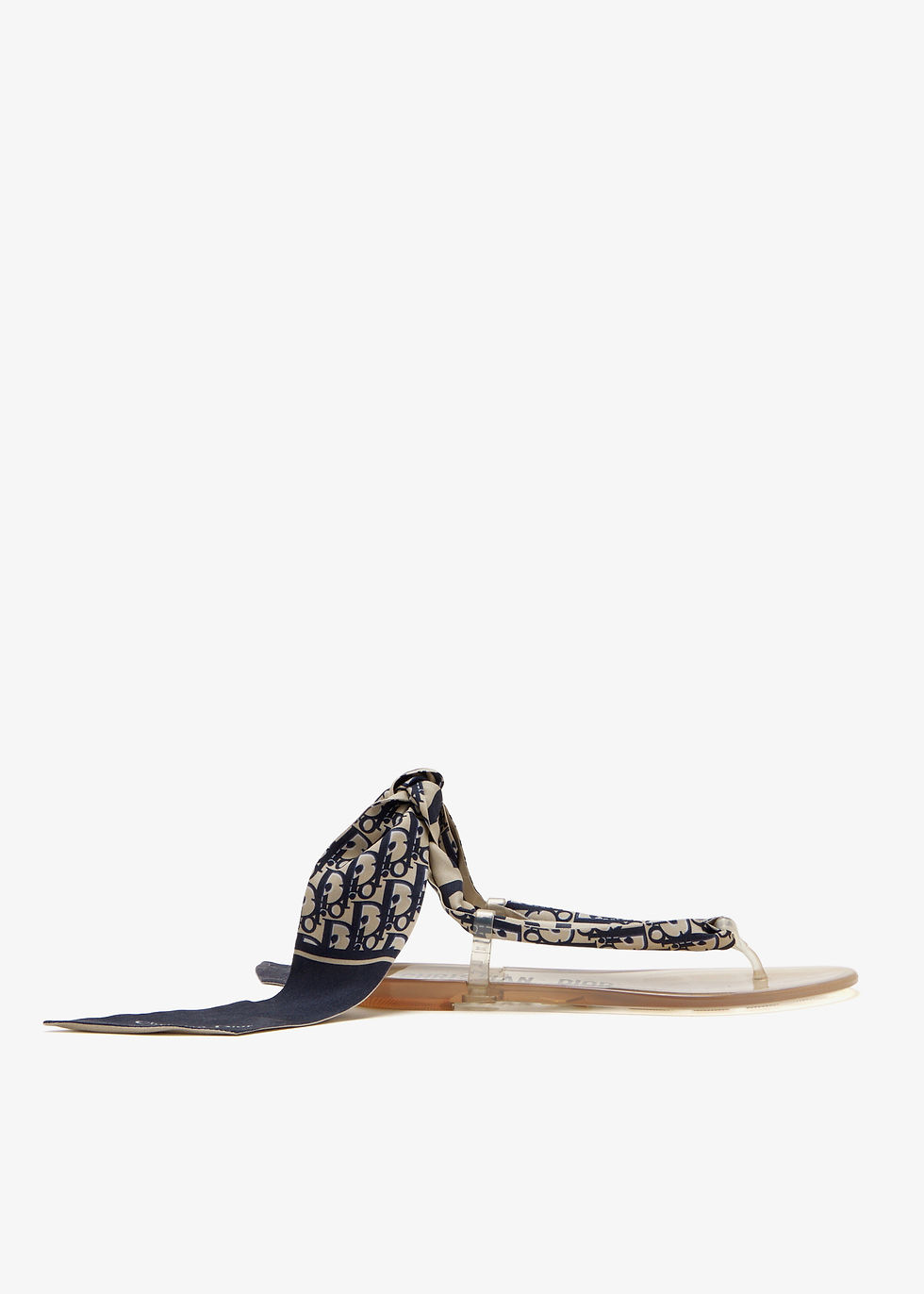 Oblique Scarf thong sandals