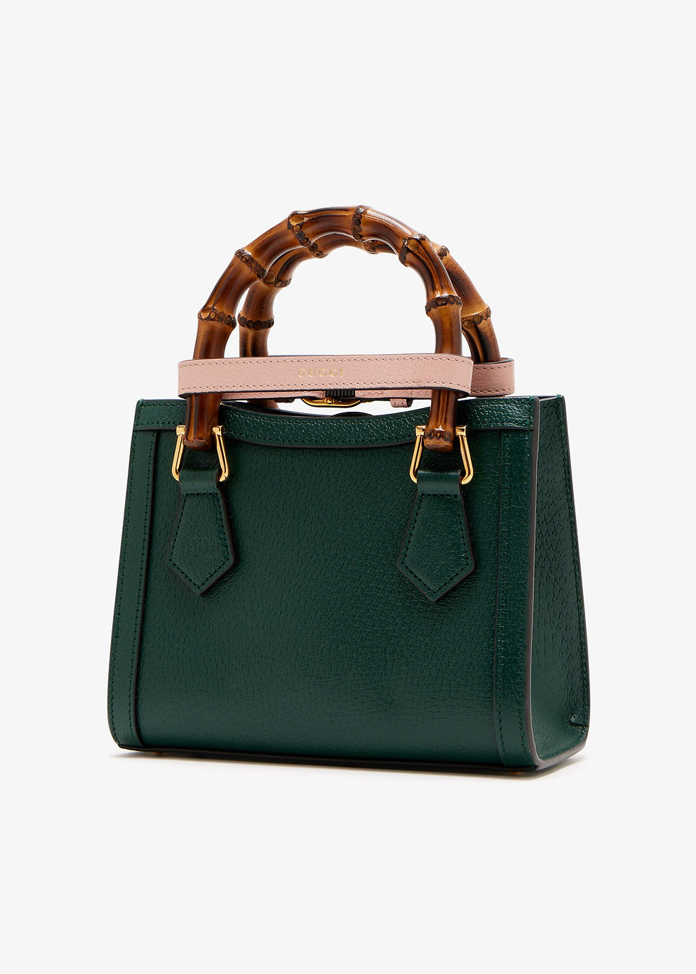 Thumbnail: Gucci Pre-Loved Diana mini tote bag Green Leather Women Totes