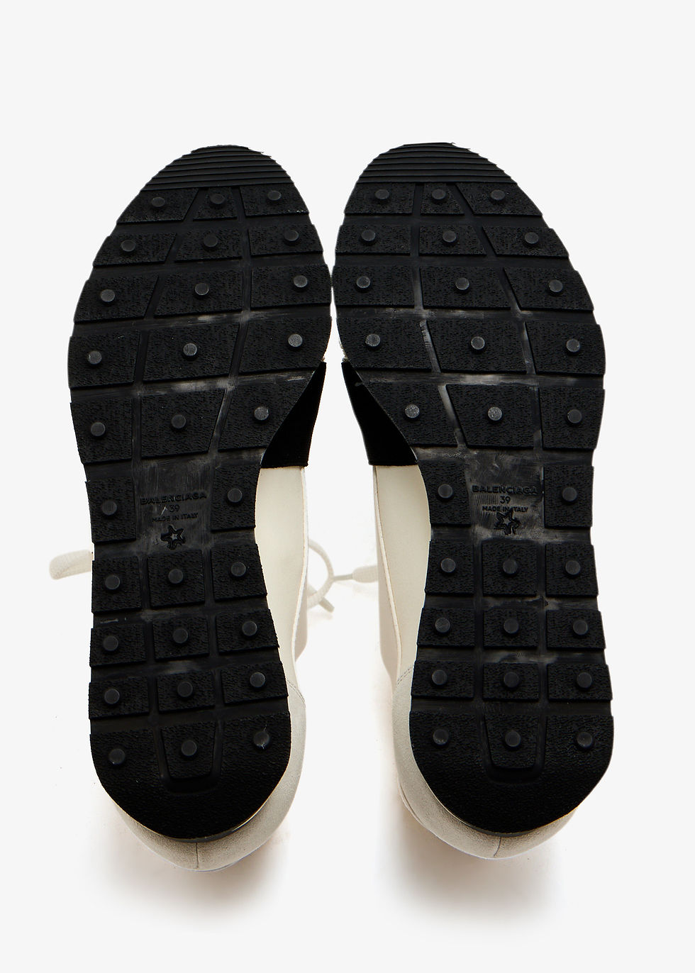 Thumbnail: Balenciaga Pre-Loved Race runner sneakers White Leather Women Low Tops