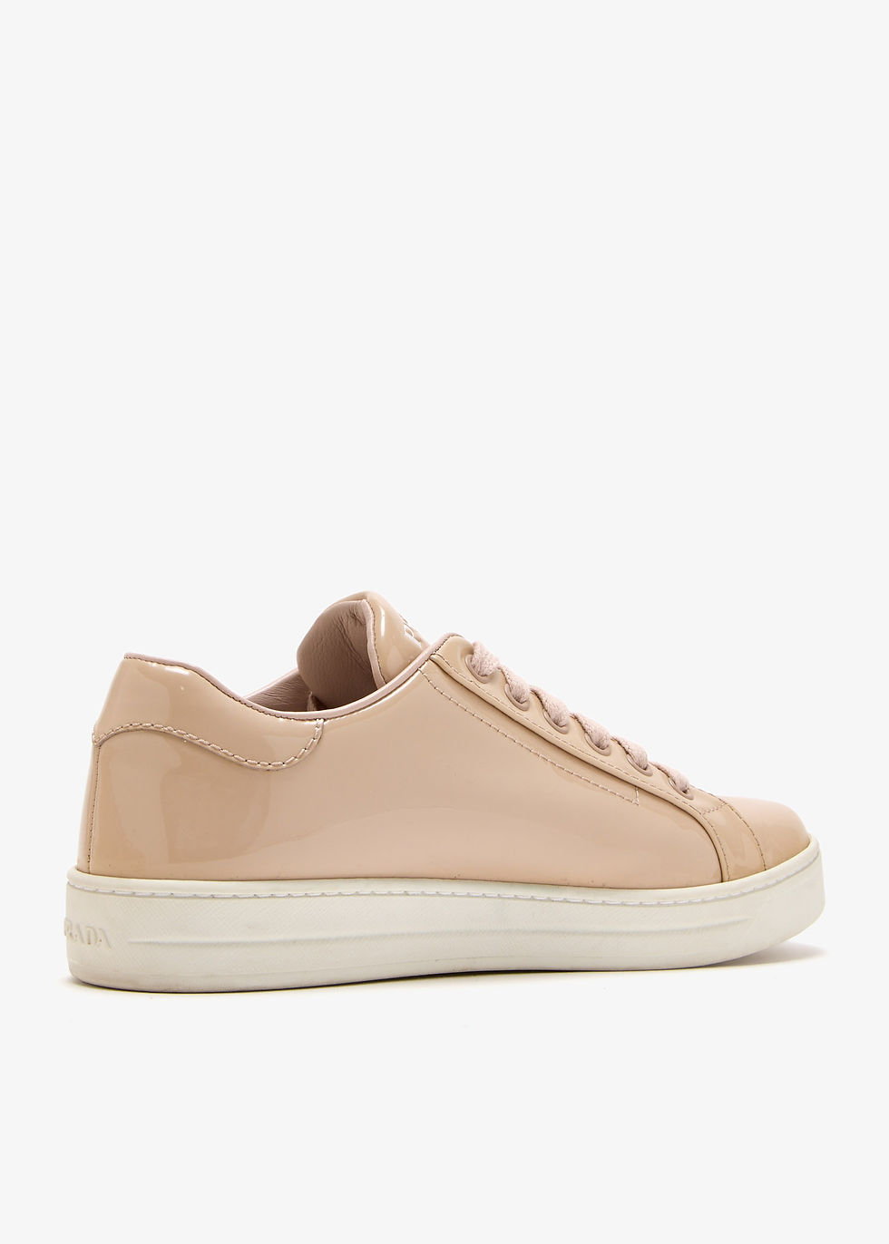 Thumbnail: Prada Pre-Loved Low-top sneakers Beige Patent Leather Women Tops