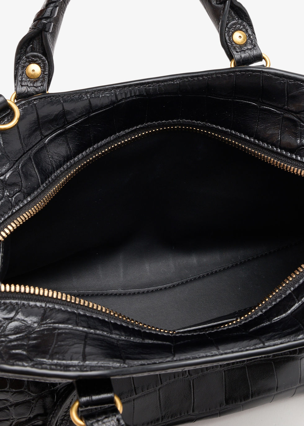 Thumbnail: Balenciaga Pre-Loved Neo Classic City bag Black Lambskin Leather Women Top