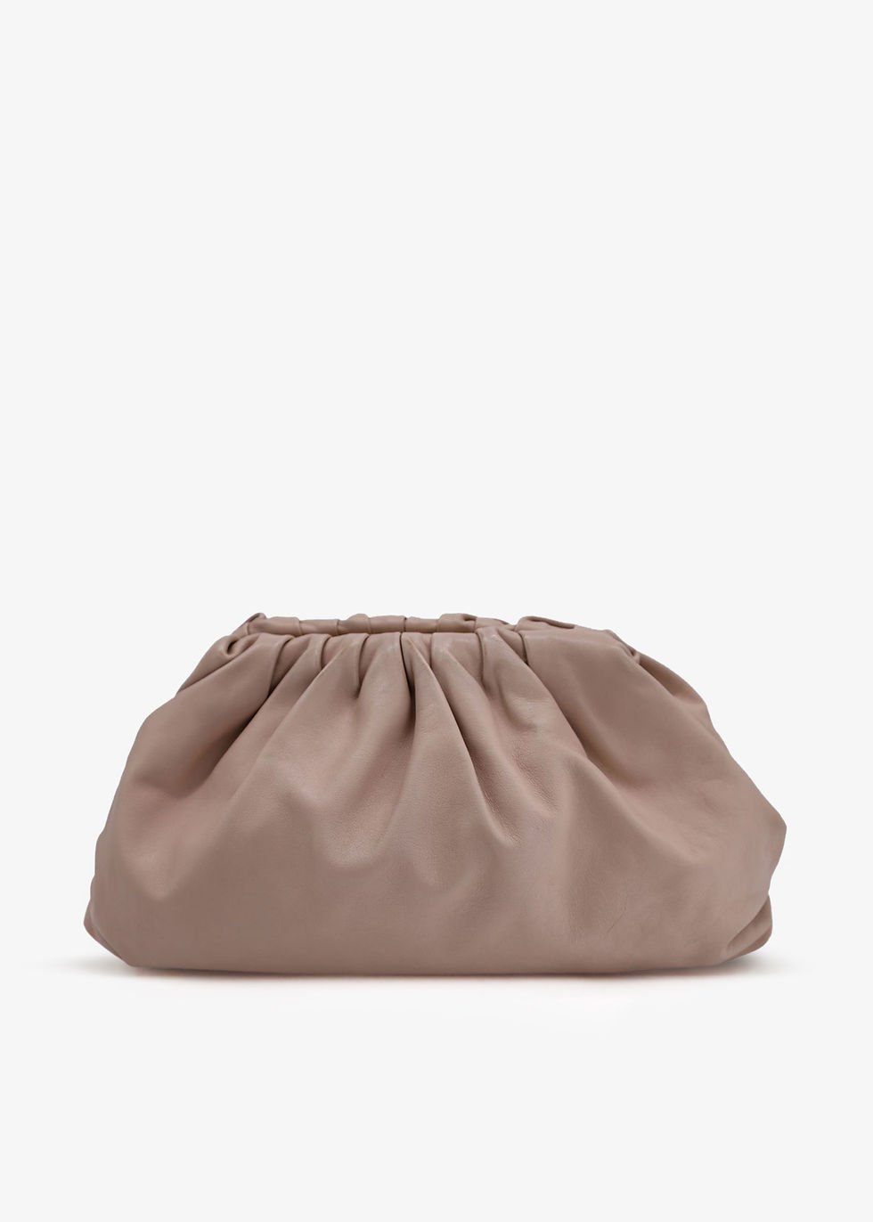 Thumbnail: Bottega Veneta Pre-Loved Pouch clutch Beige Calf Leather Women Clutches