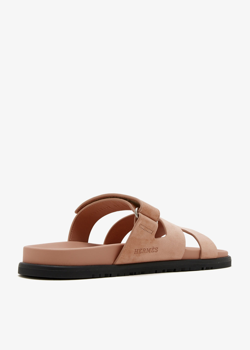 Thumbnail: Hermès Pre-Loved Chypre sandals Hermes Pink Suede Women