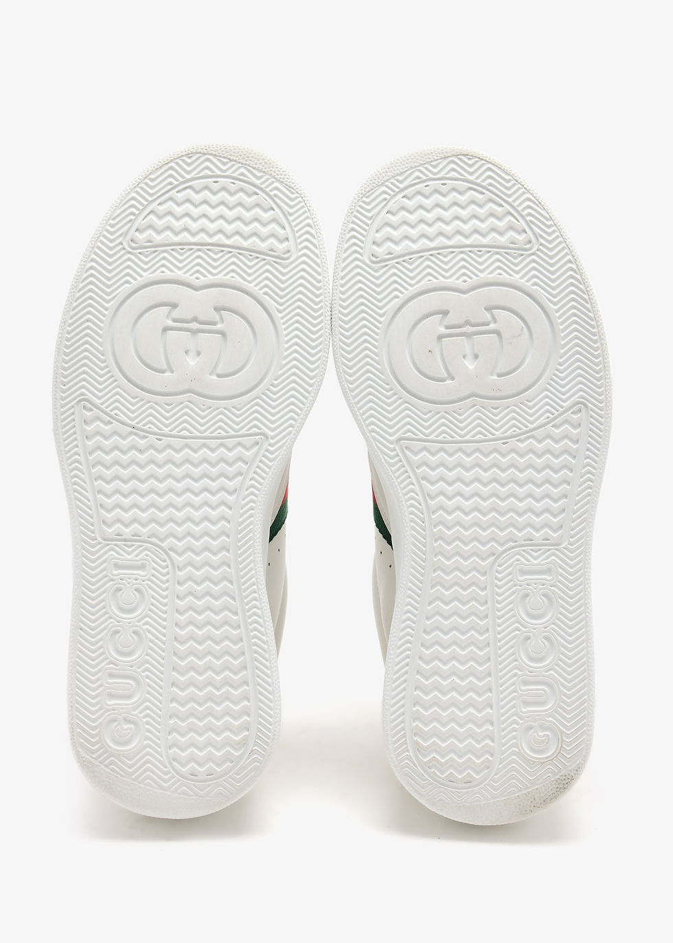 Thumbnail: Gucci Pre-Loved Chunky Web sneakers White Leather Women Low Tops
