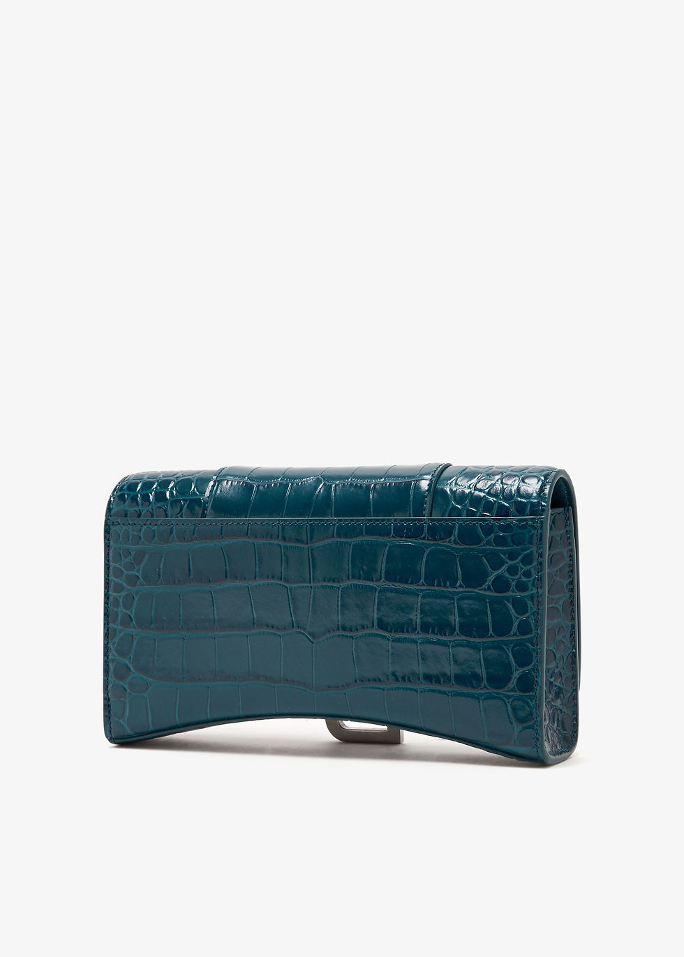 Thumbnail: Balenciaga Pre-Loved Hourglass chain wallet Blue Calf Leather Women Wallets