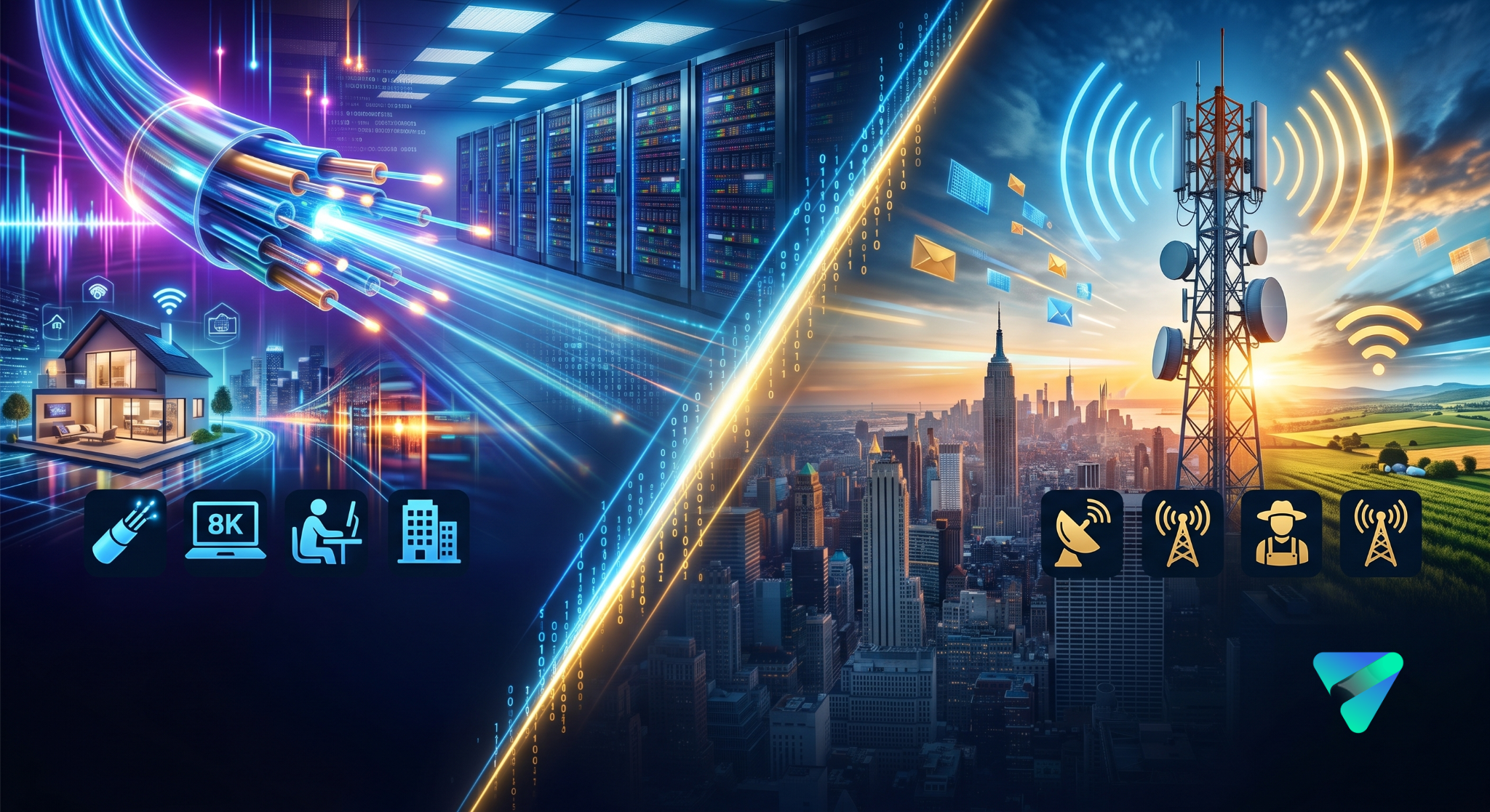 Fibra Óptica vs Rádio: Qual a Melhor Internet para Você e Sua Empresa?