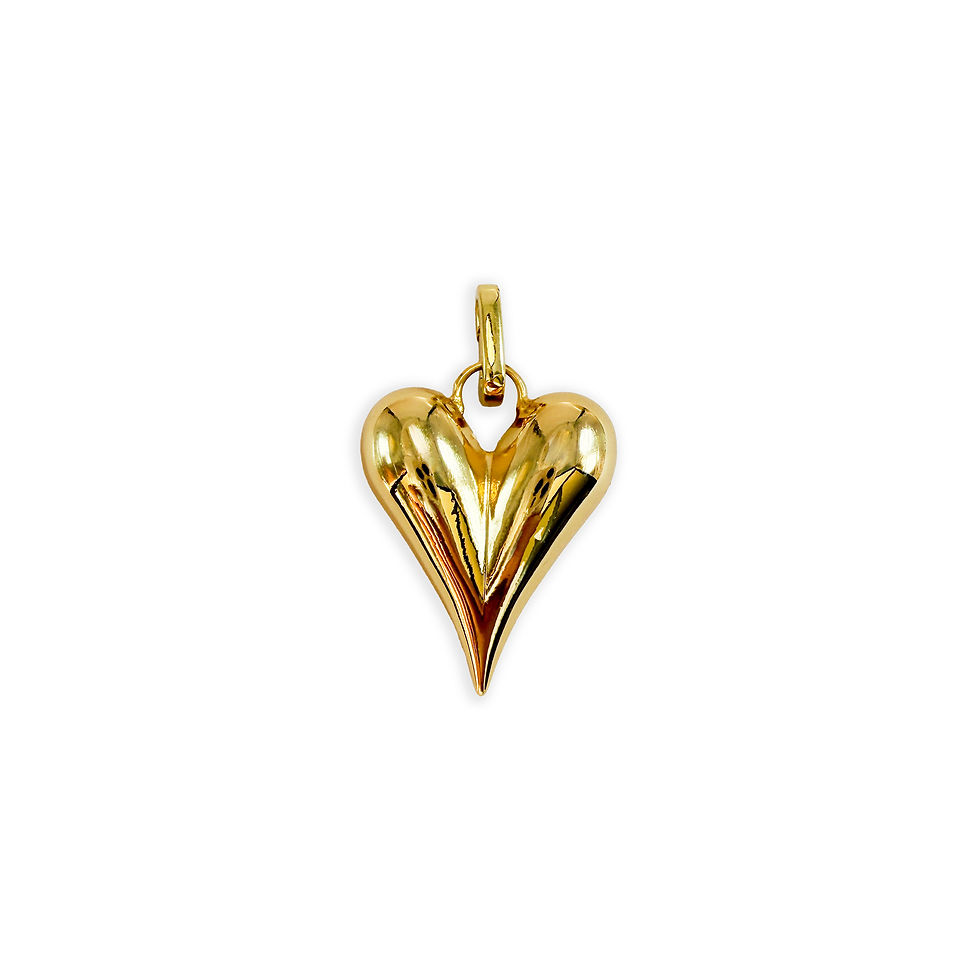 Miniatura: COLLAR MAXI CORAZÓN NACARADO CON DIJE DESMONTABLE
