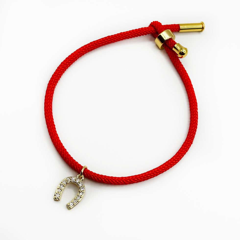 Miniatura: PULSERA ROJA HERRADURA