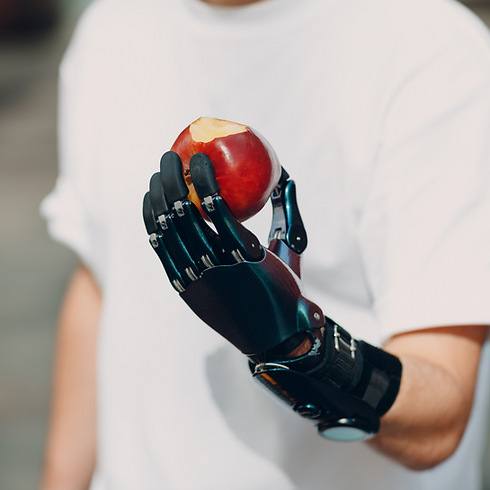 hand holding apple