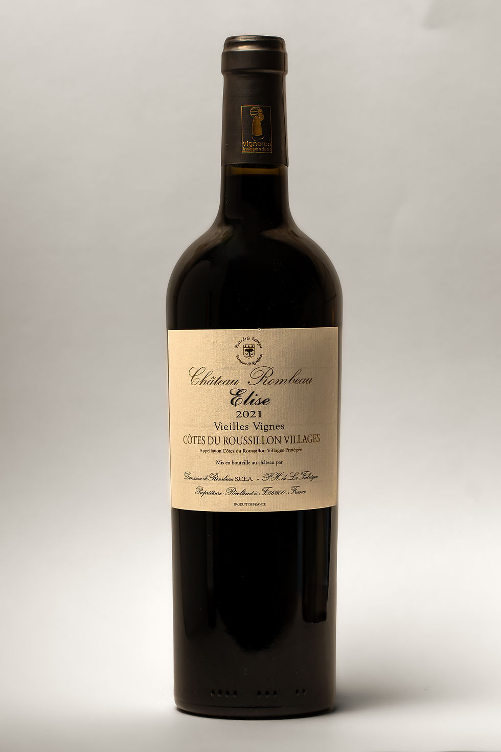 RIVESALTES DOMAINE DE ROMBEAU "CUVEE ELISE" AOC COTE DU ROUSSILLON ROUGE