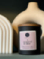 soy wax candle 30cl matte black or clear with wooden lid tobacco & vanilla