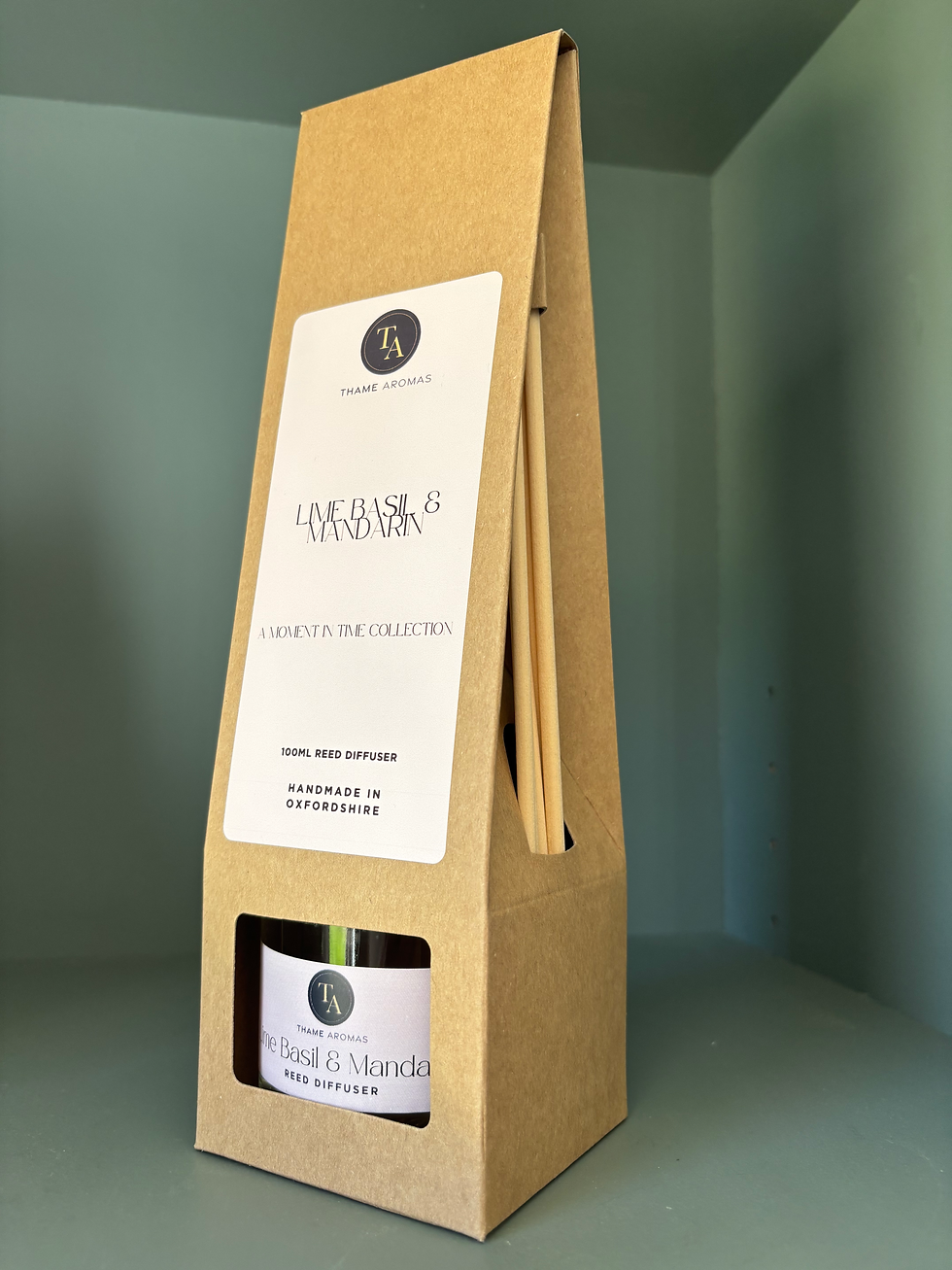 Thumbnail: Reed diffuser - natural base - Lime basil & Mandarin