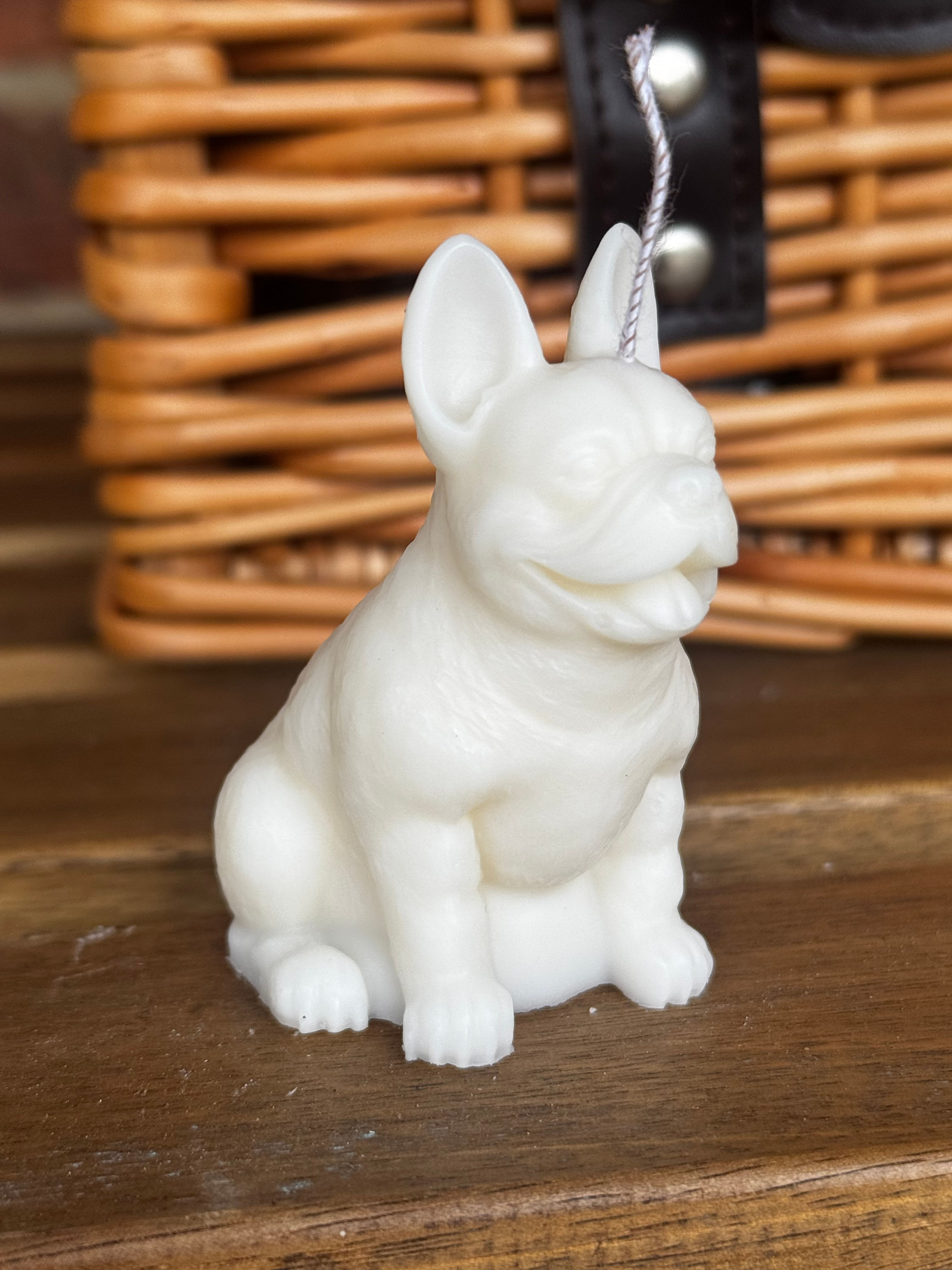 Frenchie soy wax candle