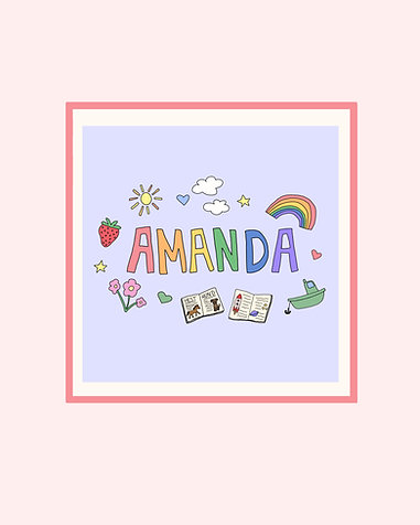 Navneplakat til barnerom