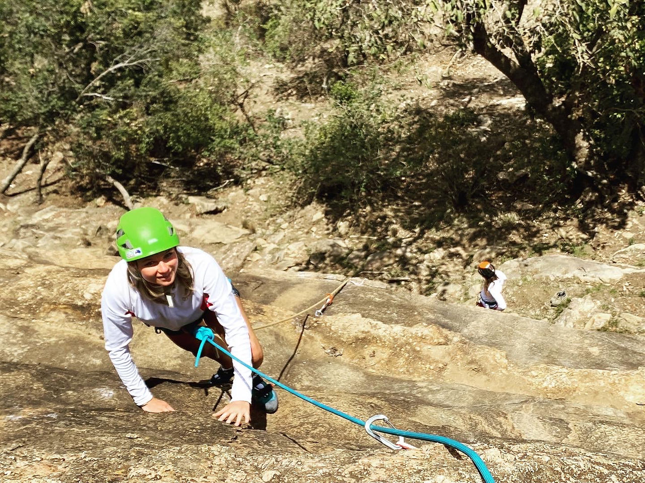 Bianca climbing in series 