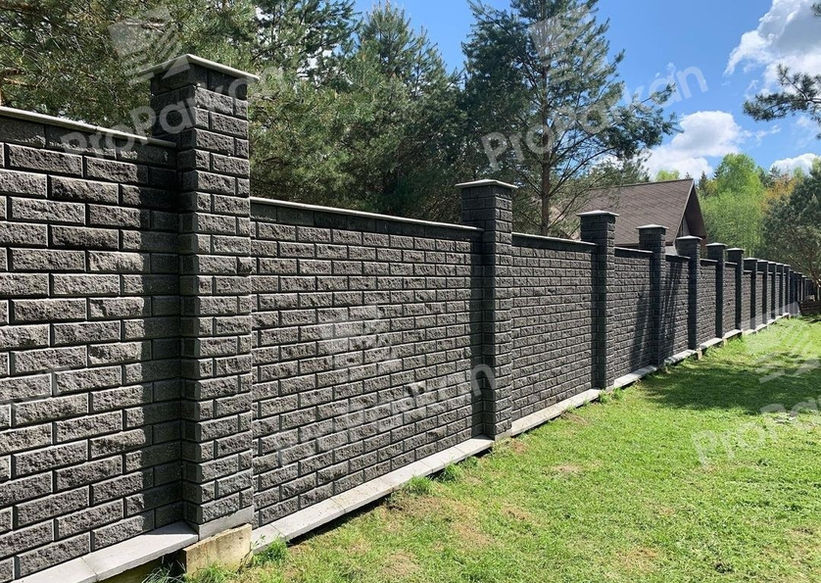 кирпичный забор цена под ключ 