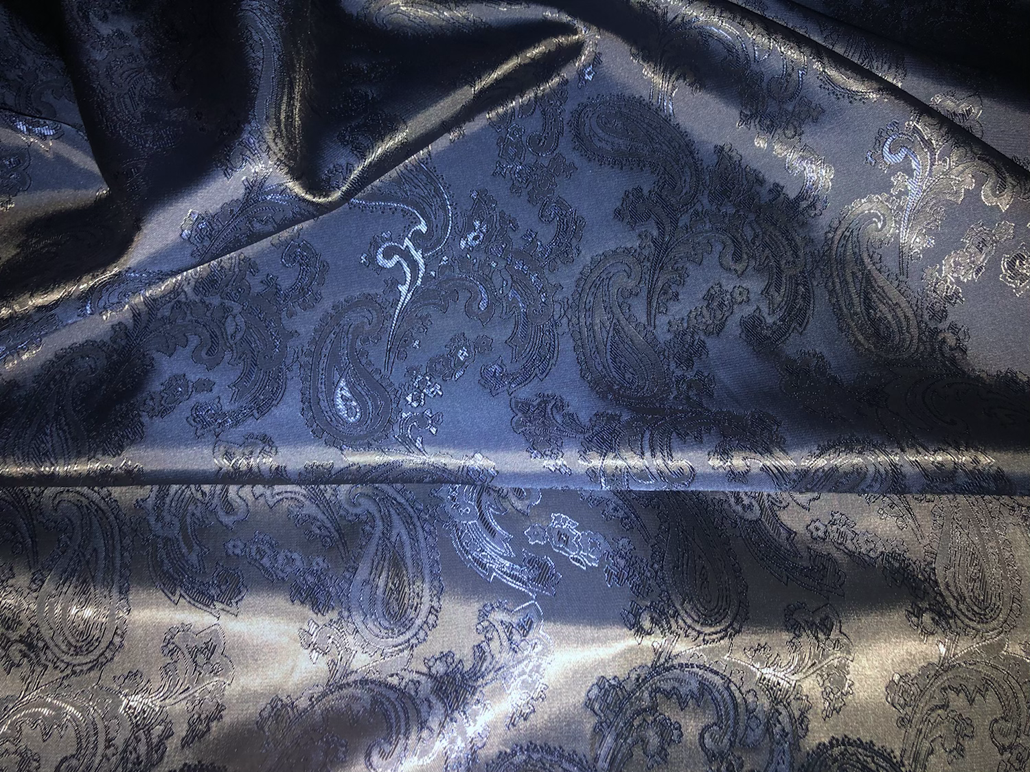 Futterstoff Jacquard Paisley 40mm