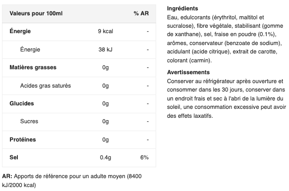 Miniature : Sauce 0 kcl servivita