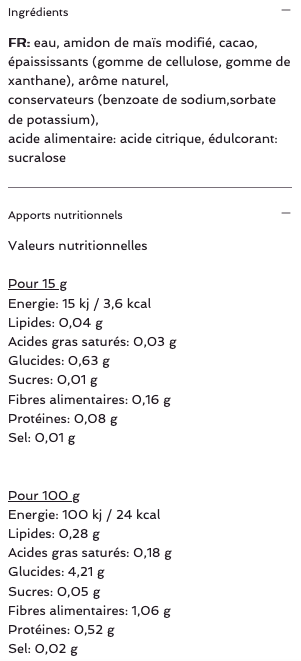 Miniature : Rabeko | Sauce Zero Sucrée
