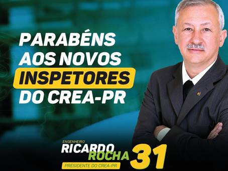 Parabéns, novos inspetores do Crea-PR!