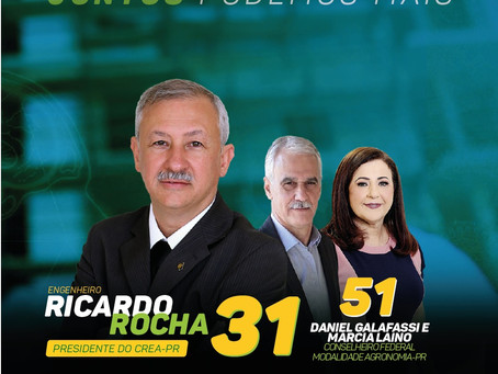 Relembre meu apoio declarado aos colegas Engenheiros Daniel Galafassi e Marcia Laino