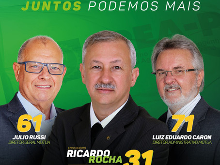 Por que apoio as candidaturas dos Engenheiros Julio Russi e Luiz Eduardo Caron para a Mútua-PR