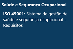 Saúde e Segurança Ocupacional