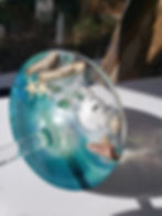 WINE GLASS Set w/RESIN BASE