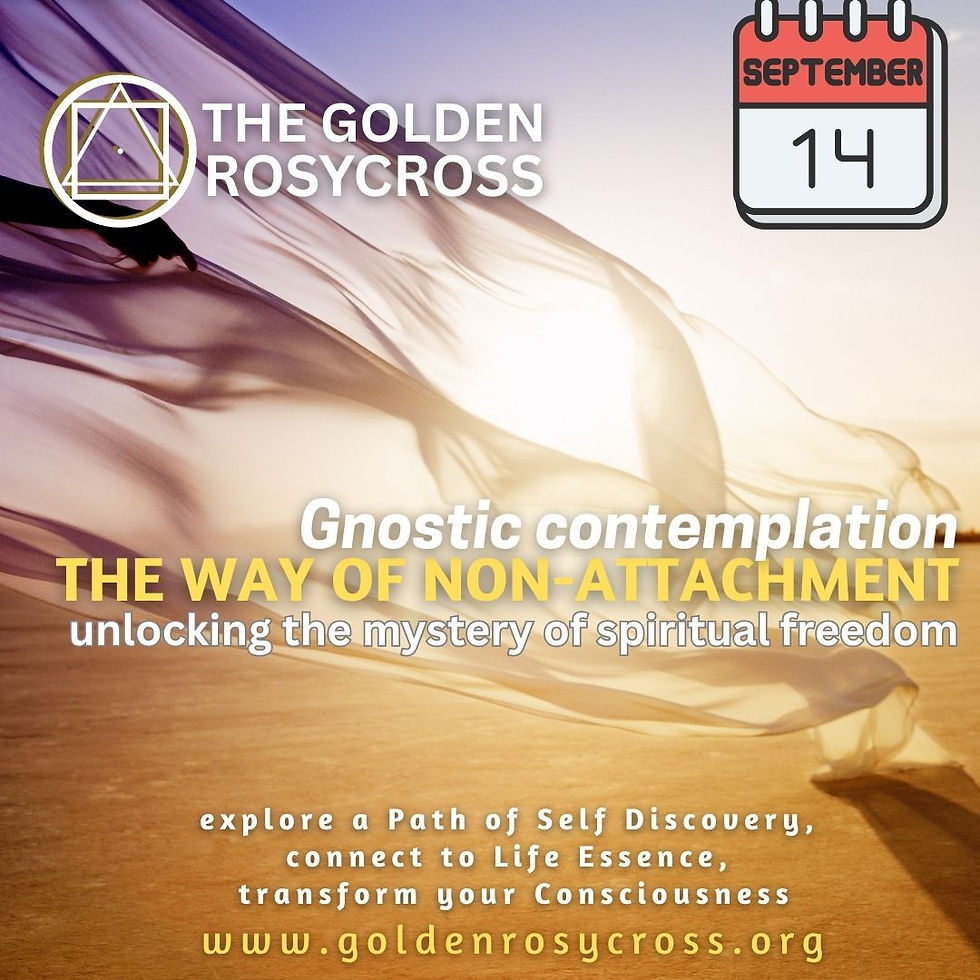 North America | The way of non-attachment - Gnostic contemplation