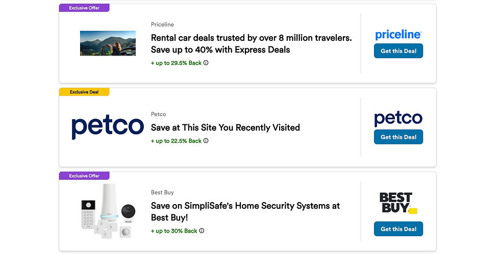Exclusive Rewards Deals on the Capital One Shopping App and Homepage