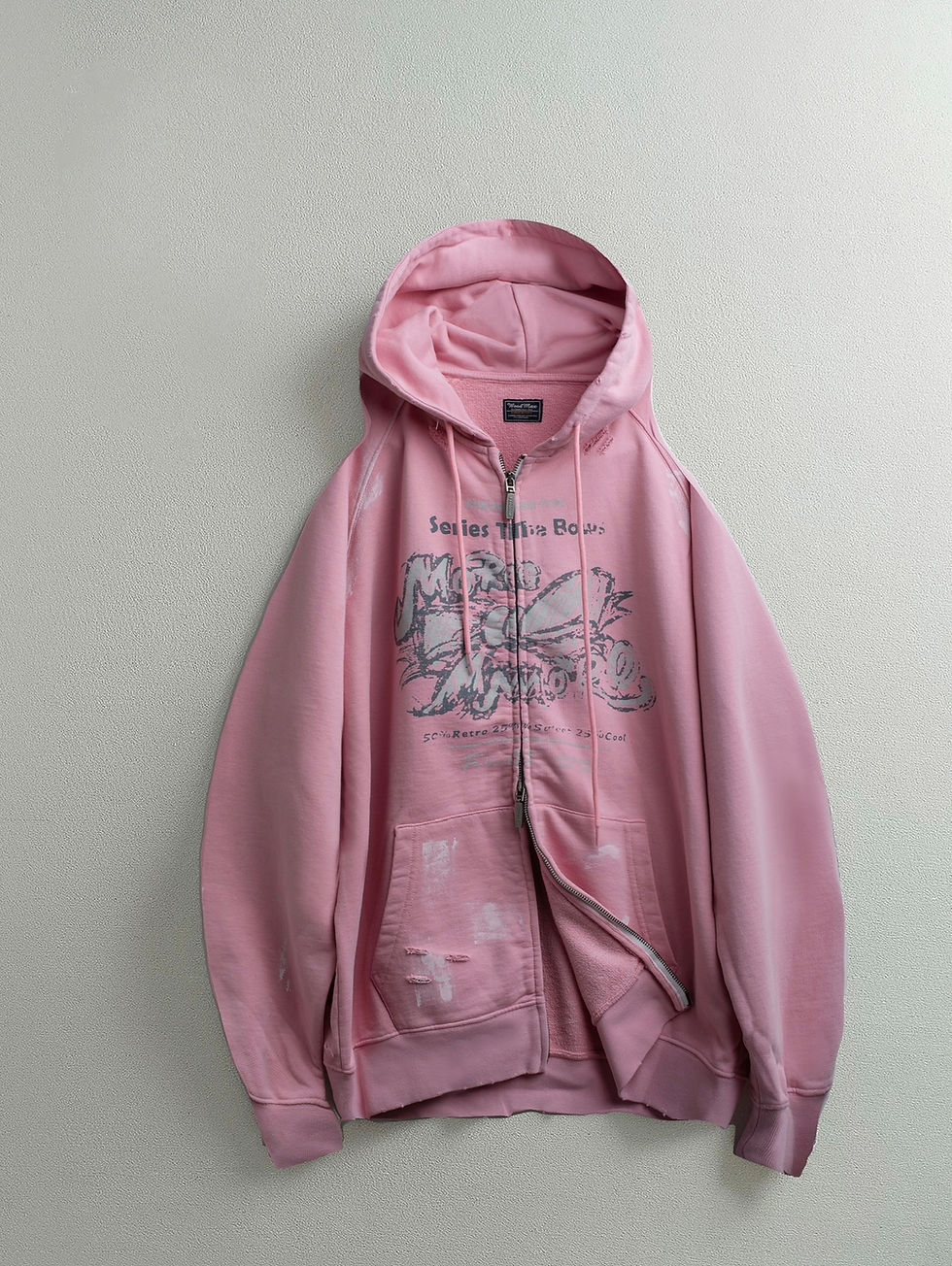 Thumbnail: Trendy zip-up hoodies with Drawstrings