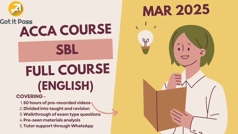 Acca Sbl Full Course March 2025 Usd249 Gotitpass