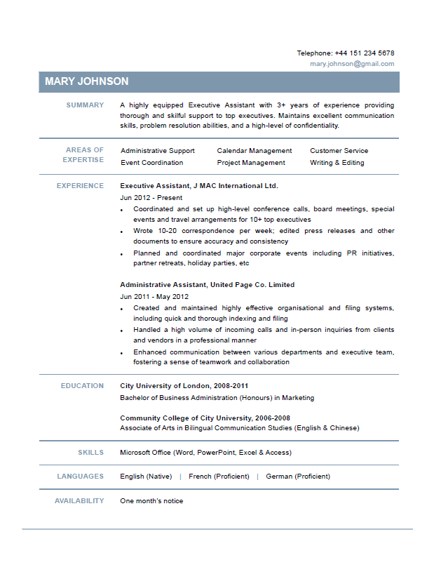 Executive Assistant