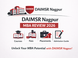 DAIMSR Nagpur MBA Review 2026 showing MBA courses, fee structure, placement statistics and admission process details