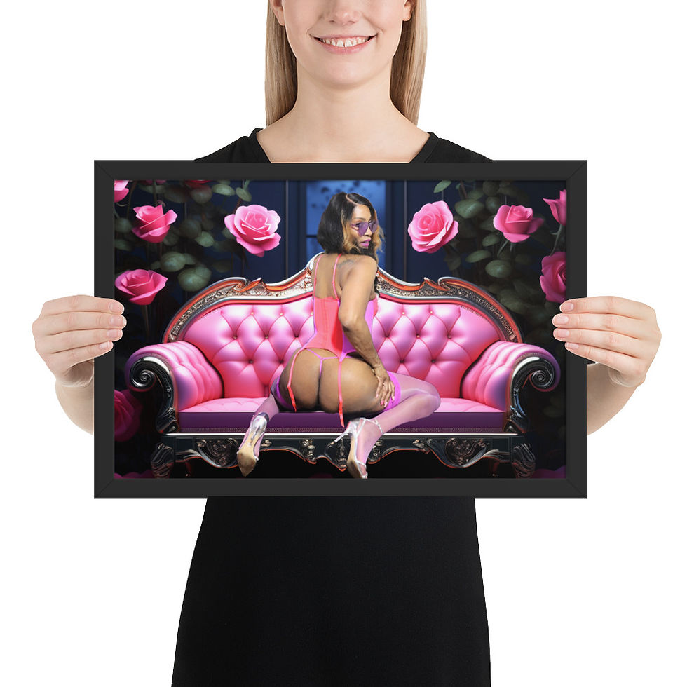 Miniatura: Leggz DaModel Framed poster