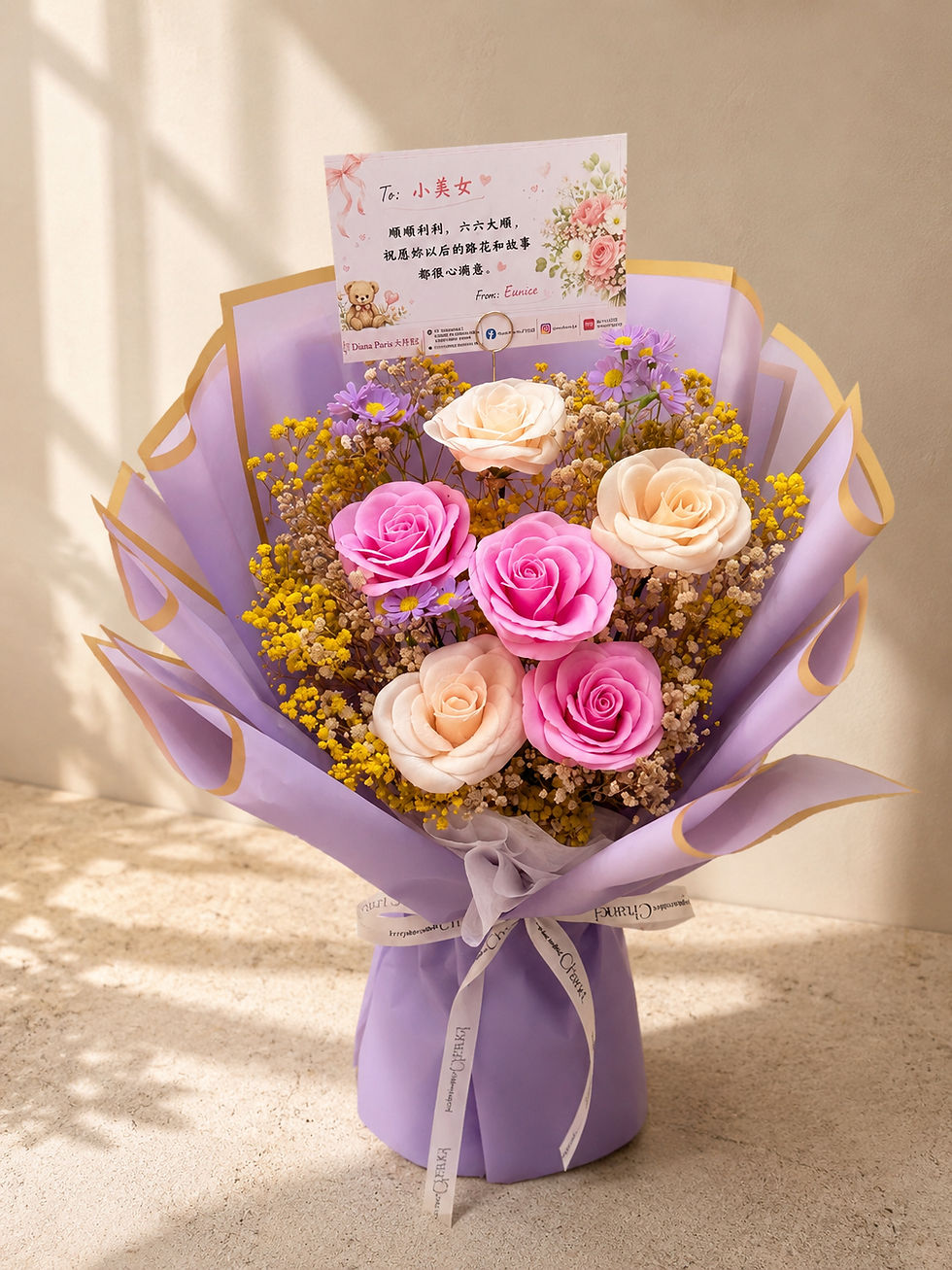 Thumbnail: Colourful Soap Rose Bouquet｜彩色香皂玫瑰花束