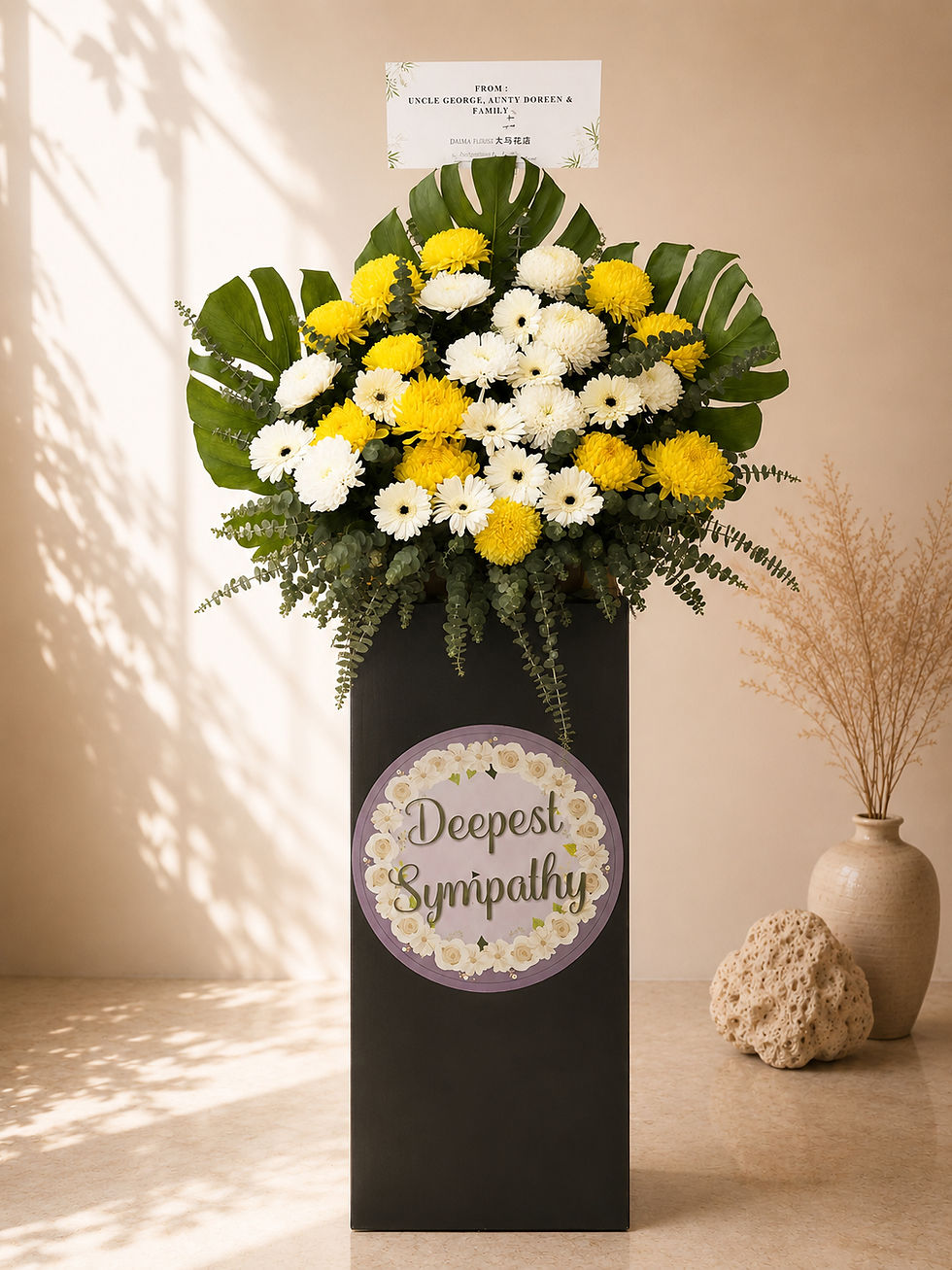 Thumbnail: Elegant Condolence Floral Stand RM300