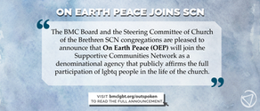 On Earth Peace joins SCN