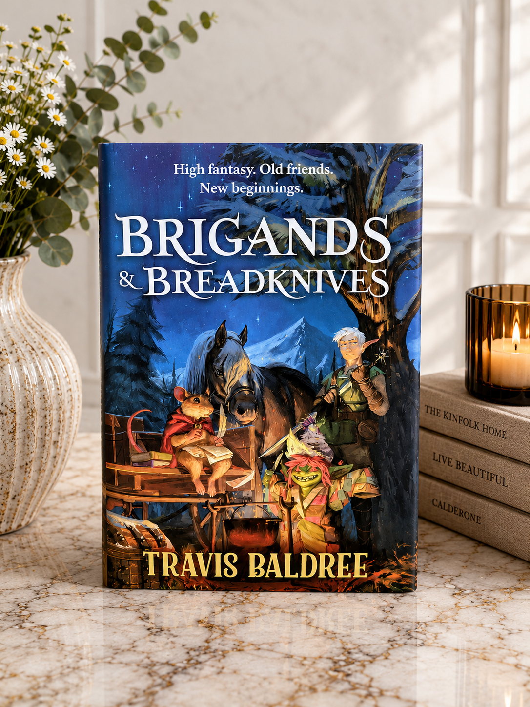 The Broken Binding Exclusive edition of Brigands & Breadknives by Travis Baldree signed front cover